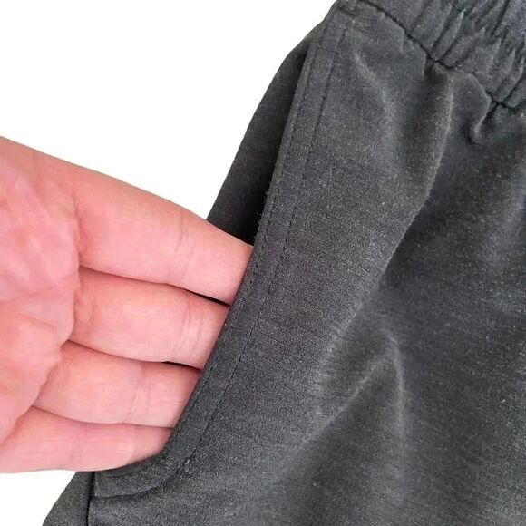 PRANA Men’s Charcoal Gray Lightweoght Pull On Drawstring Closure SZ L # 1724 - Picture 4 of 10